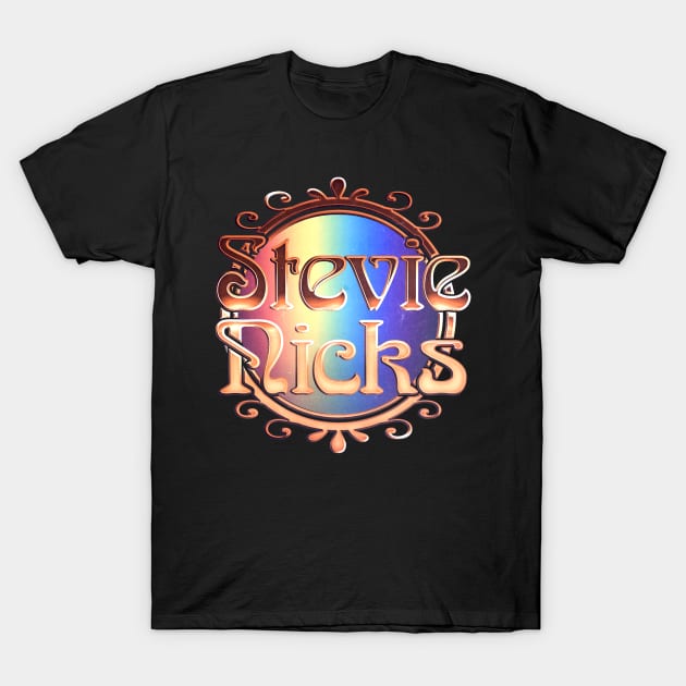 Stevie Nicks  /// Retro 70s-Style Typography Design T-Shirt by DankFutura